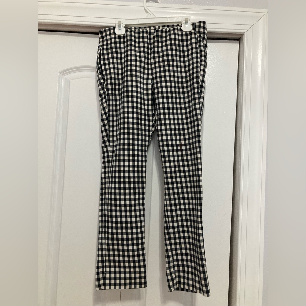 Black and white checkered pants